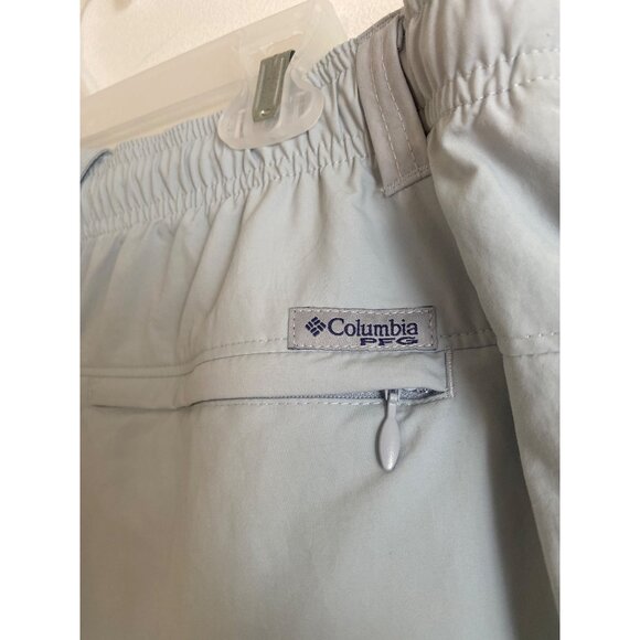 Columbia Sportswear Women’s PFG Elastic Waist Fishing Shorts Light Blue Size L - Picture 4 of 7